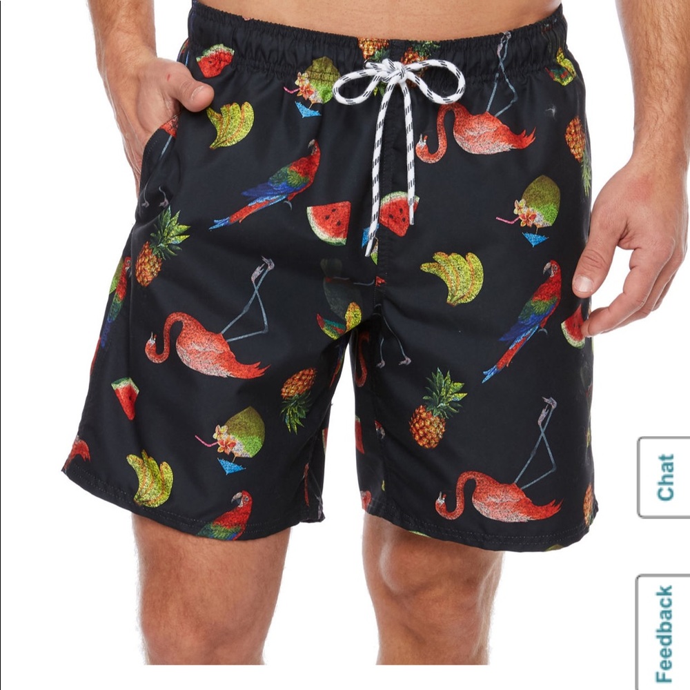 New Men’s St John Bay Nylon Swim Trunks